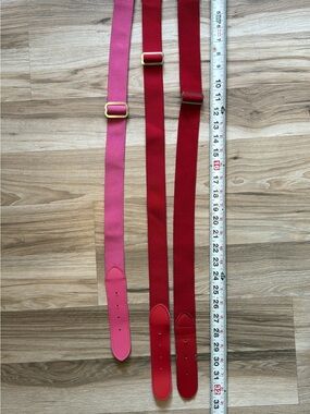 Women’s softball Adjustable Belt - Pink & Red
